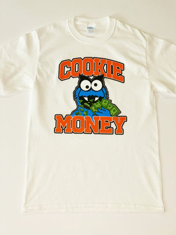 White Cookie Money Logo T