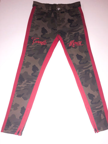 Cookie Money Army Pants (red stripe)