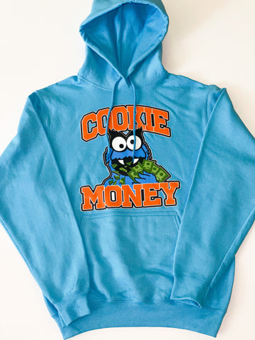 Baby Blue Cookie Money Logo Hoodie