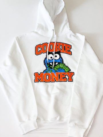 White Cookie Money Logo Hoodie